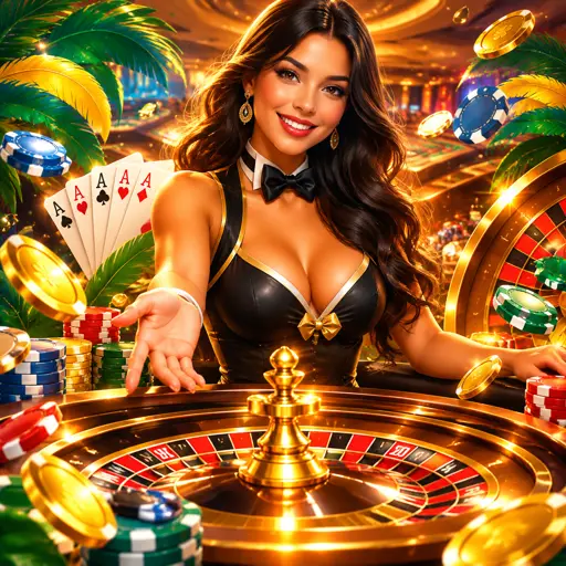 Mesa VIP com crupiê exclusiva em estúdio de cassino ao vivo